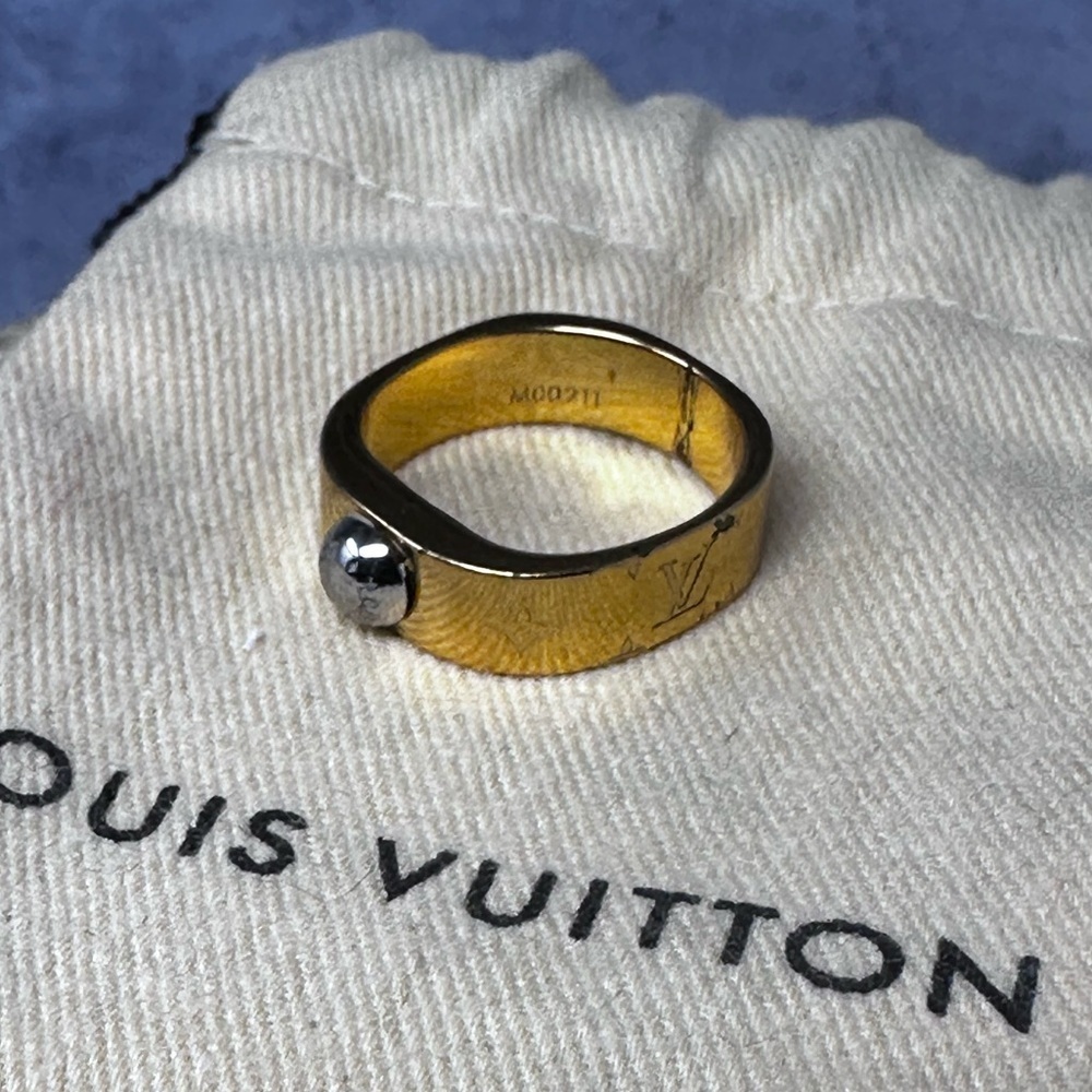 Louis Vuitton Nanogram Two Tone Ring
Size M​​​